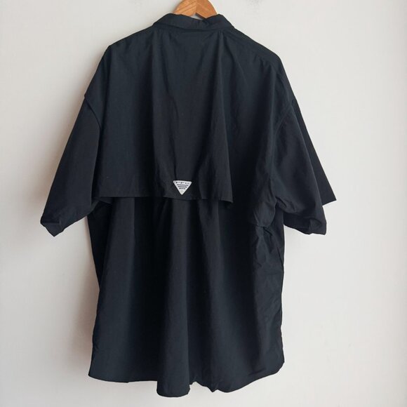 Columbia PFG Performance Fishing Gear Black Nylon Men's Shirt 4XL - Picture 7 of 8